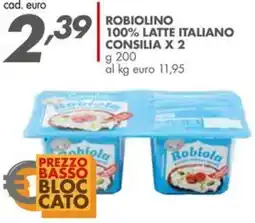 Italmark Robiolino latte italiano CONSILIA offerta