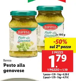 Lidl Baresa Pesto alla Genoves offerta