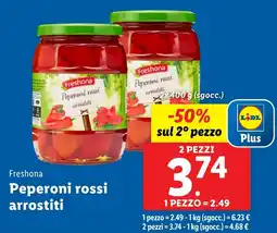 Lidl Freshona Peperoni rossi arrestiti offerta