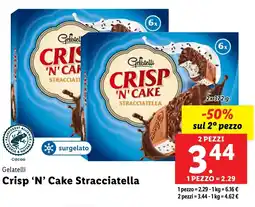 Lidl Gelotelli Crisp 'N' Cake Stracciatella offerta