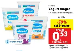 Lidl Latteria Yogurt magro offerta
