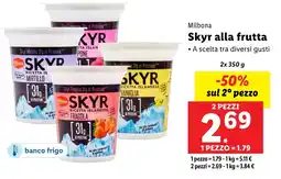 Lidl Milbona Skyr alla frutta offerta