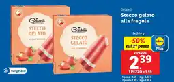 Lidl Gelatelli Stecco gelato alla fragola offerta