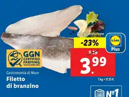 Lidl Gastronomia di Mare Filetto di branzino offerta