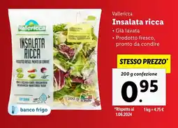 Lidl Vallericca Insalata ricca offerta