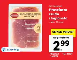 Lidl Dal Salumiere Prosciutto crudo stagionato offerta