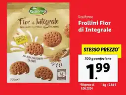Lidl Realforno Frollini Fior di Integrale offerta