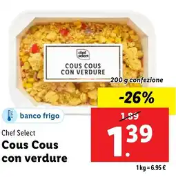 Lidl Chef Select Cous Cous con verdure offerta