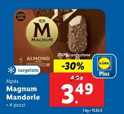 Lidl Algida Magnum Mandorle offerta
