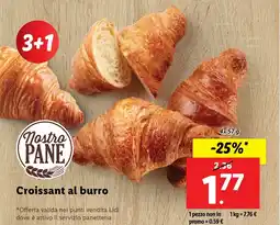 Lidl Nostro PANE Croissant al burro offerta