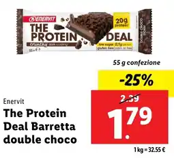 Lidl Enervit The Protein Deal Barretta double choco offerta