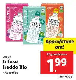 Lidl Cupper Infuso freddo Bio offerta