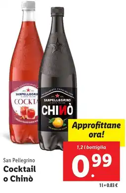 Lidl San Pellegrino Cocktail o Chinò offerta
