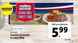 Lidl Mcennedy Costine di maiale in salsa BBQ offerta