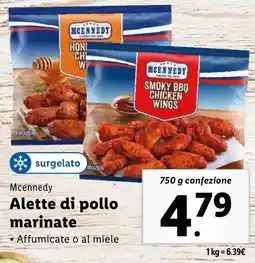 Lidl Mcennedy Alette di pollo marinate offerta