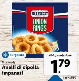 Lidl Mcennedy Anelli di cipolla impanati offerta