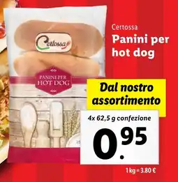 Lidl Certossa Panini per hot dog offerta