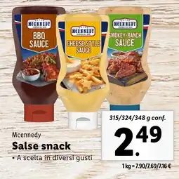 Lidl Mcennedy Salse snack offerta