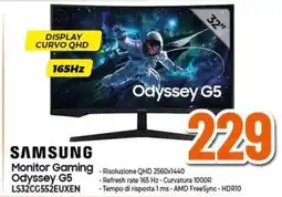 Expert Samsung monitor gaming odyssey G5 LS32CG552EUXEN offerta