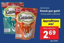 Lidl Catisfactions Snack per gatti offerta