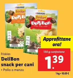 Lidl Friskies DeliBon snack per cani offerta