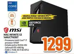 Expert Msi mag infinite S3 14NUC71635IT offerta