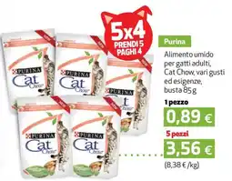 Coop Purina cat chow, vari gusti ed esigenze, busta offerta