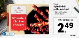 Lidl Vitasia Spiedini di pollo Yakitori offerta