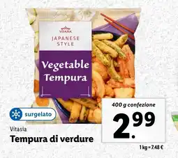Lidl Vitasia Tempura di verdure offerta
