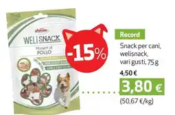 Coop Record Snack per cani, WELL SNACK offerta