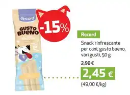 Coop Record Snack rinfrescante per cani, GUSTO BUENO offerta