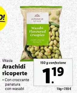 Lidl Vitasia Arachidi ricoperte offerta