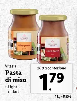 Lidl Vitasia Pasta di miso offerta