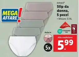 Lidl esmara esmaraⓇ Slip da donna, offerta