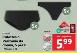 Lidl esmara Culottes o Perizoma da donna, 5 pezzi offerta