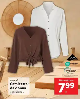 Lidl esmara Camicetta da donna offerta