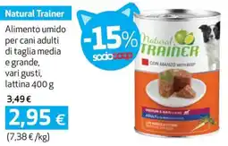 Coop Natural trainer alimento umido per cani adulti di taglia media offerta