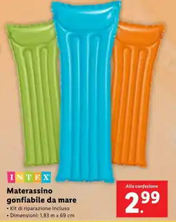 Lidl INTEX Materassino gonfiabile da mare offerta