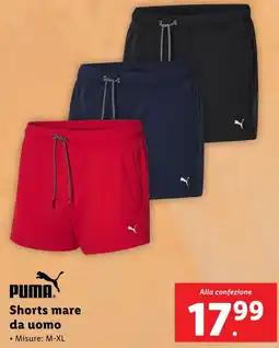 Lidl PUMA Shorts mare da uomo offerta