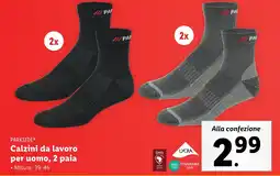 Lidl PARKSIDE Calzini da lavoro per uomo, 2 paia offerta