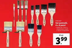 Lidl PARKSIDE Set pennelli, 4 o 8 pezzi offerta