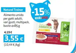 Coop Natural trainer alimento umido per gatti adulti, offerta
