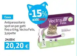 Coop Ceva antiparassitario spot-on per gatti fino vectra felis offerta