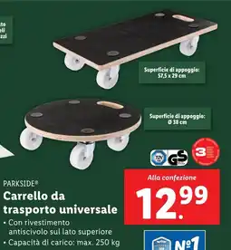 Lidl PARKSIDE Carrello da trasporto universale offerta