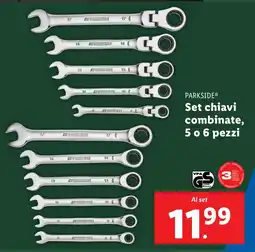 Lidl PARKSIDE Set chiavi combinate, 5 o 6 pezzi offerta