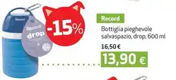 Coop Record bottiglia pieghevole salvaspazio offerta