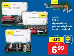 Lidl PARKSIDE Set di riparazione per smartphone o set di chiavi offerta
