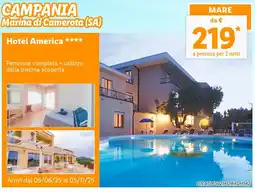 Lidl CAMPANIA Marina di Camerota (SA) Hotel America offerta