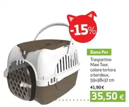Coop Bama Pet Trasportino Maxi Tour, colore tortora o bordeux offerta