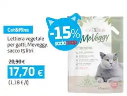 Coop Cat&rina lettiera vegetale per gatti, meveggy, sociocoop offerta